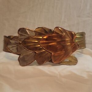 VINTAGE Brass BELT, Tri Color, 36 Inches.